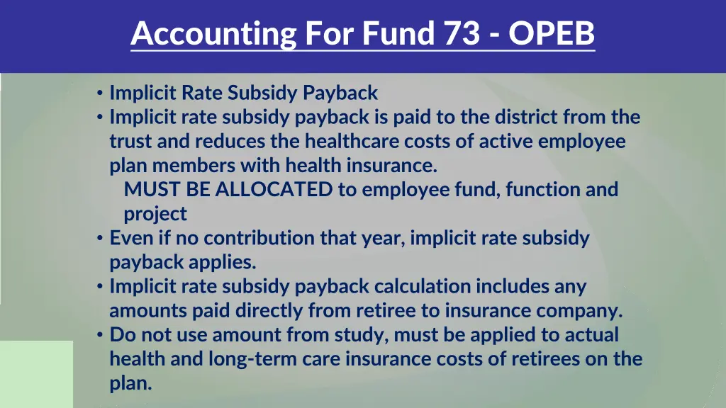 accounting for fund 73 opeb 4