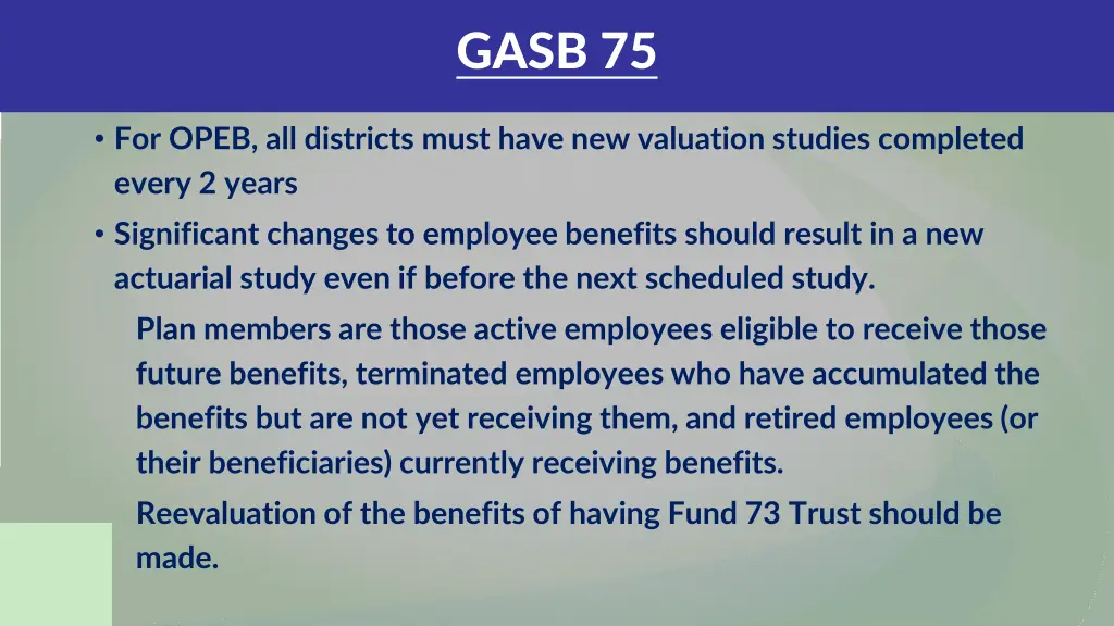 gasb 75