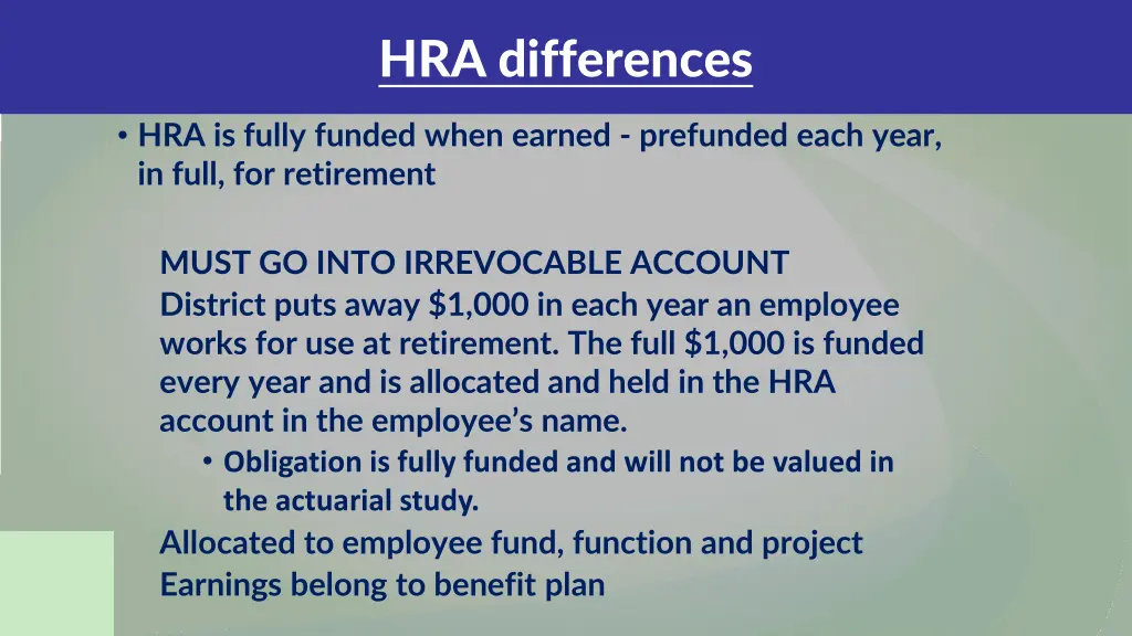 hra differences 1