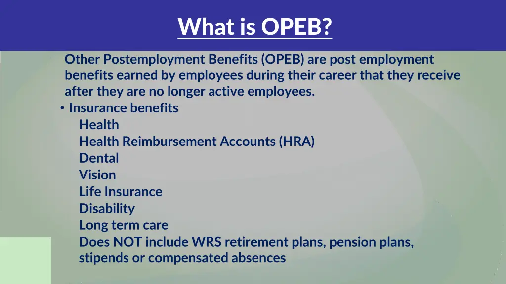 what is opeb