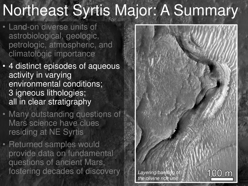 northeast syrtis major a summary land on diverse 1