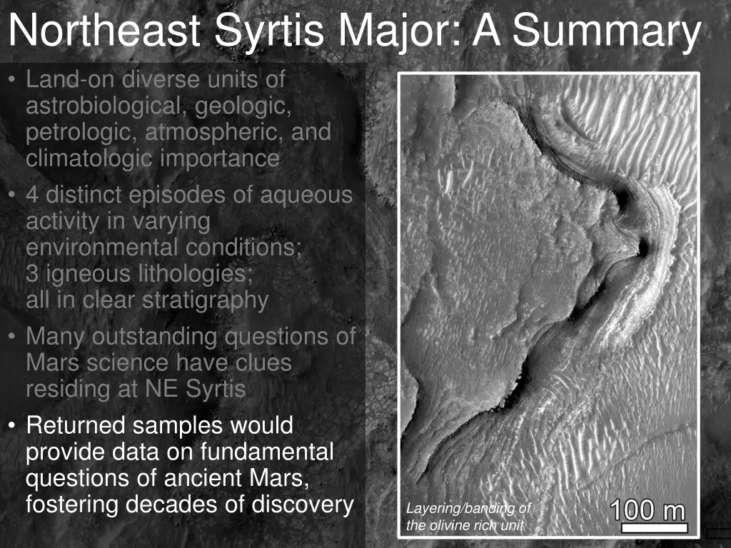 northeast syrtis major a summary land on diverse 3