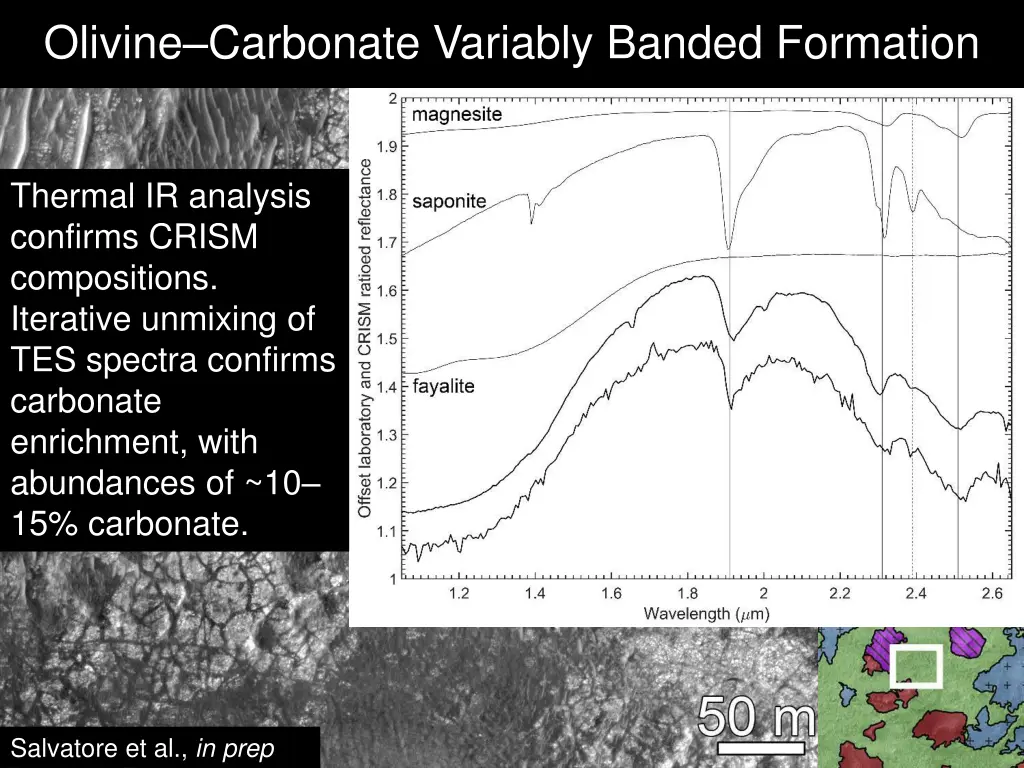 olivine carbonate variably banded formation 1