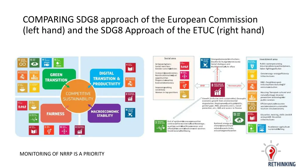 comparing sdg8 approach of the european