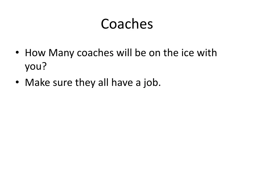 coaches