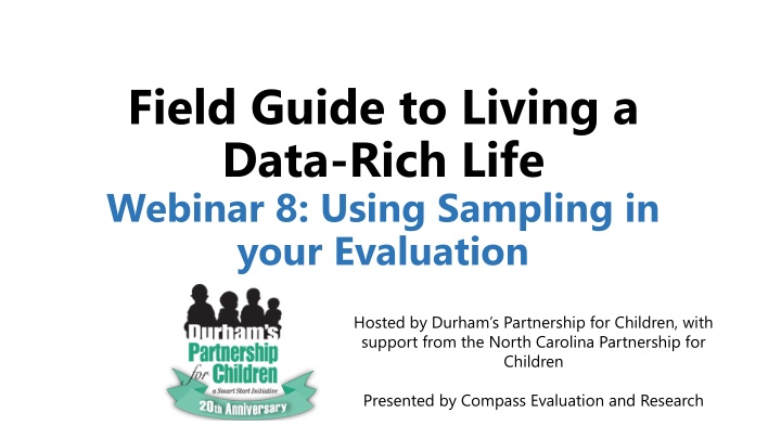 field guide to living a data rich life webinar