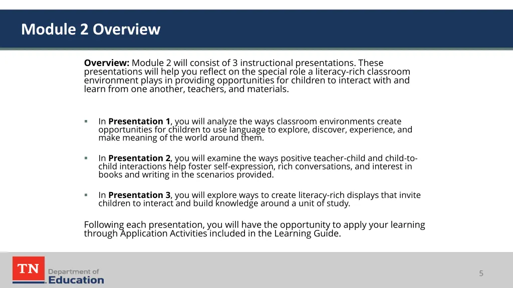 module 2 overview