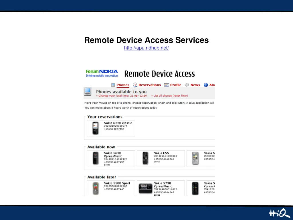 remote device access services http apu ndhub net
