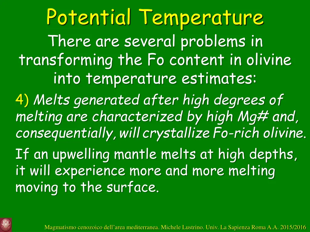 potential temperature there are several problems 4