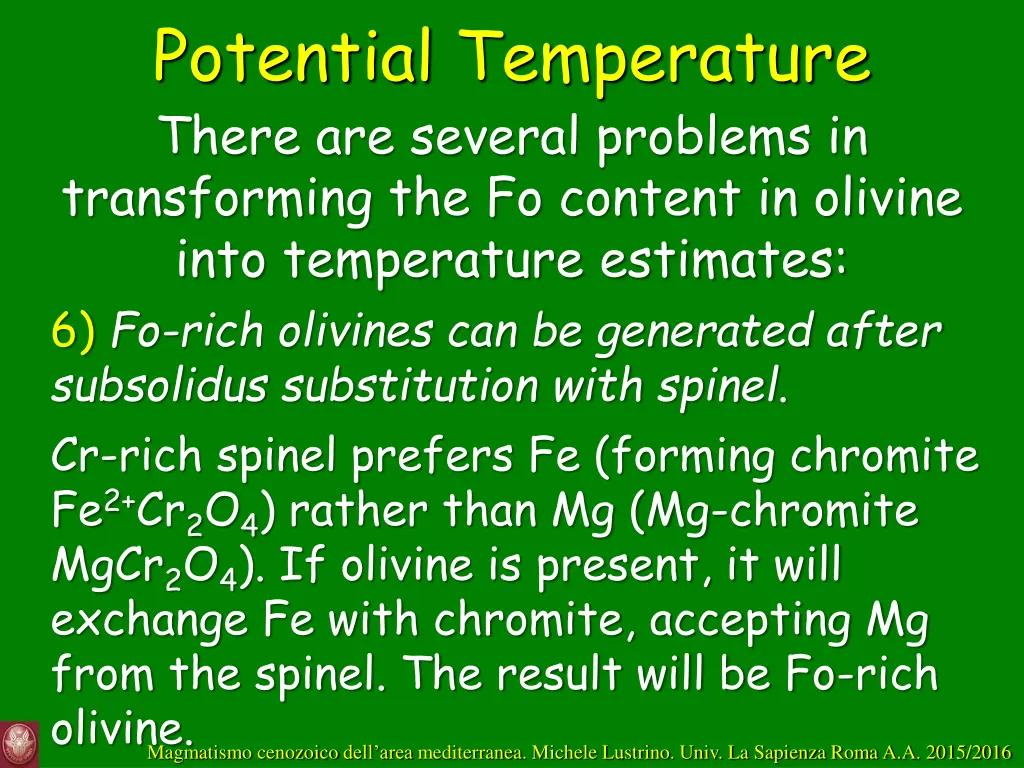 potential temperature there are several problems 6