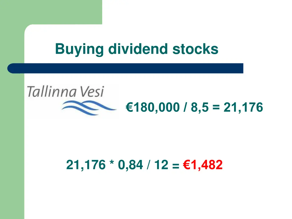 buying dividend stocks