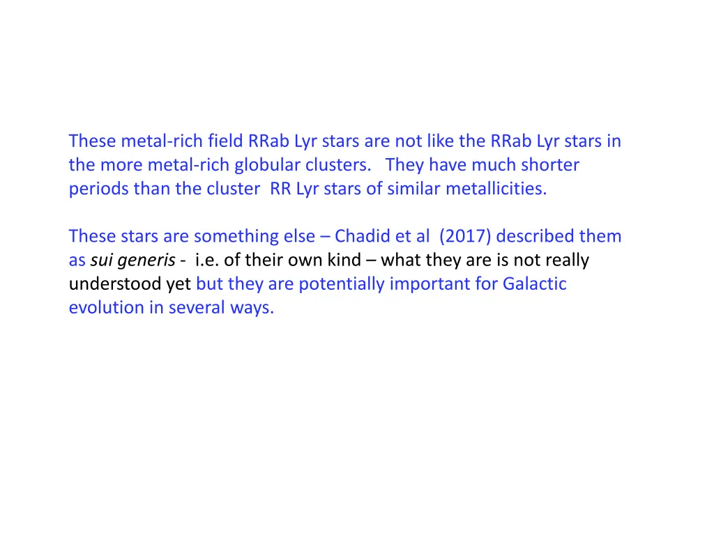 these metal rich field rrab lyr stars