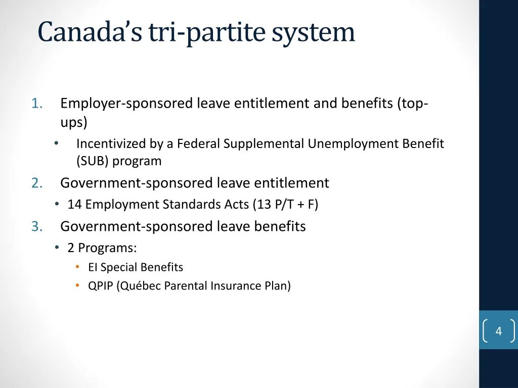 canada s tri partite system