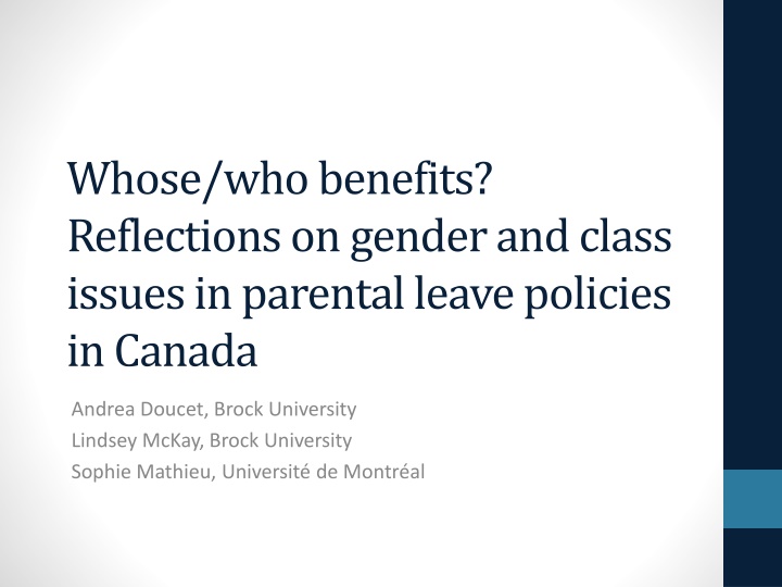 whose who benefits reflections on gender