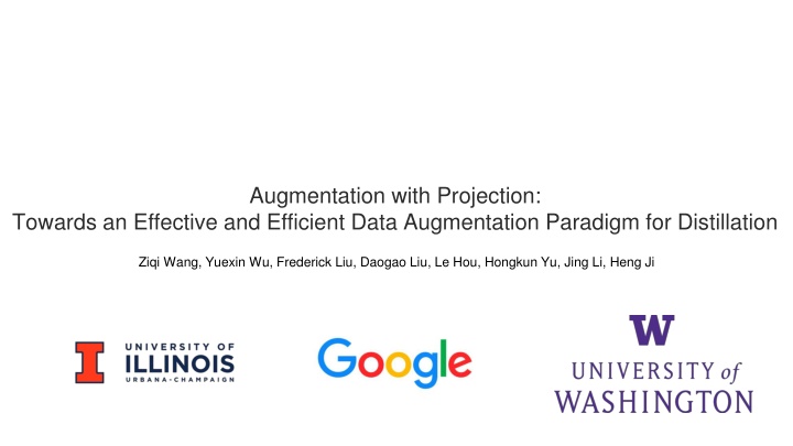 augmentation with projection