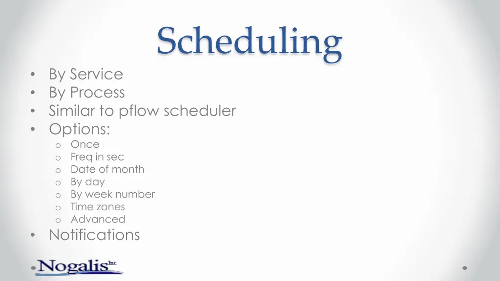 scheduling