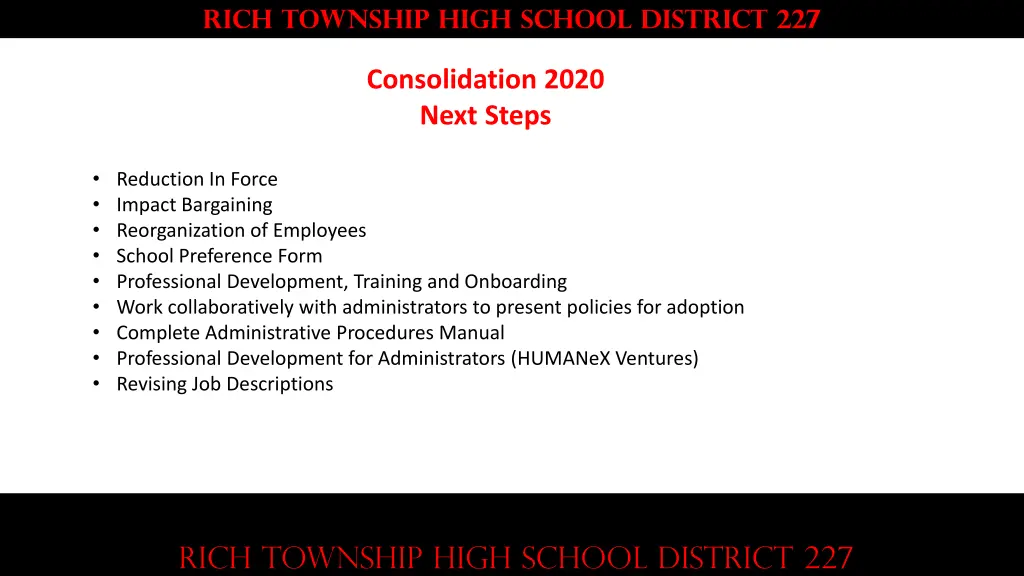 rich township high school district 227 2