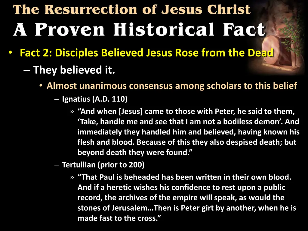 fact 2 disciples believed jesus rose from 2