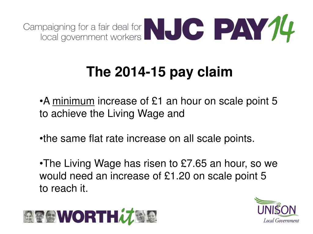 the 2014 15 pay claim