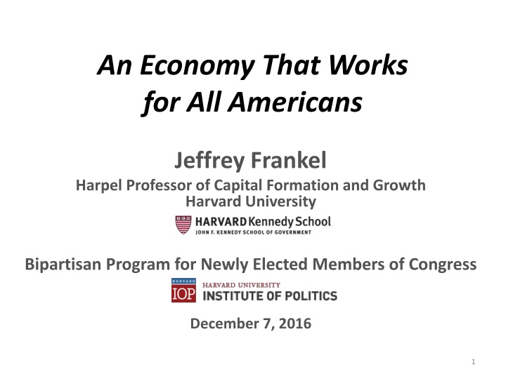 an economy that works for all americans