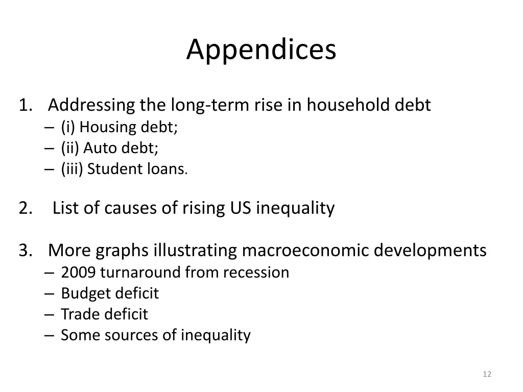 appendices