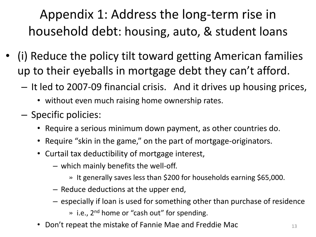 appendix 1 address the long term rise