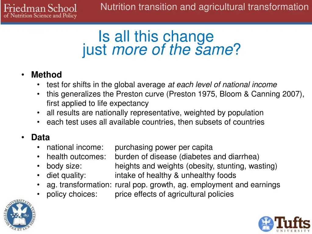 nutrition transition and agricultural 1