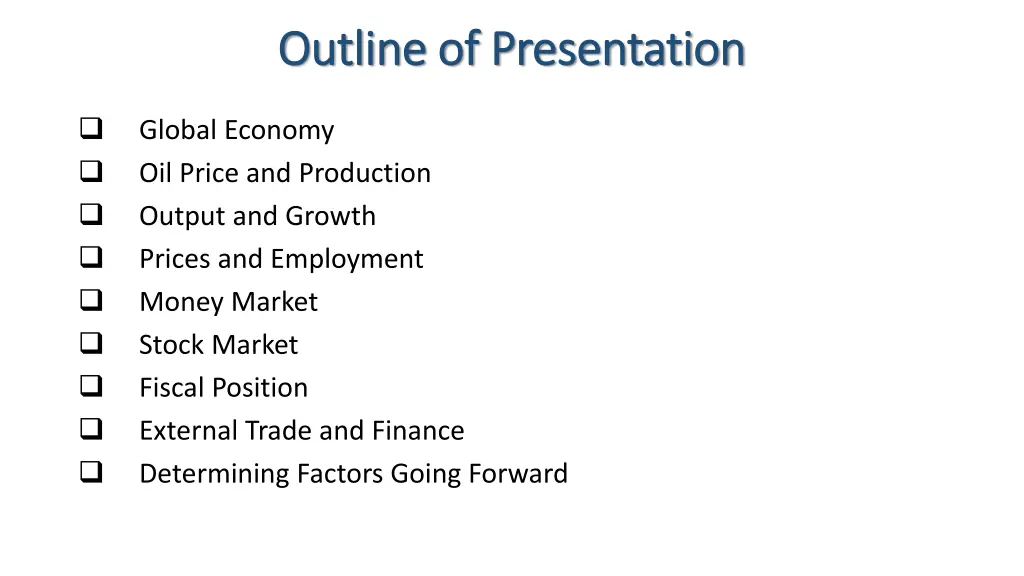 outline of presentation outline of presentation