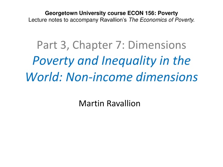 georgetown university course econ 156 poverty