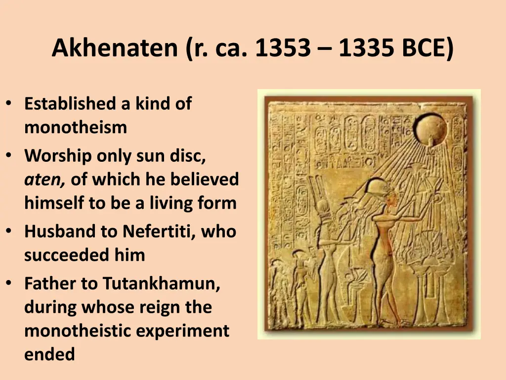 akhenaten r ca 1353 1335 bce