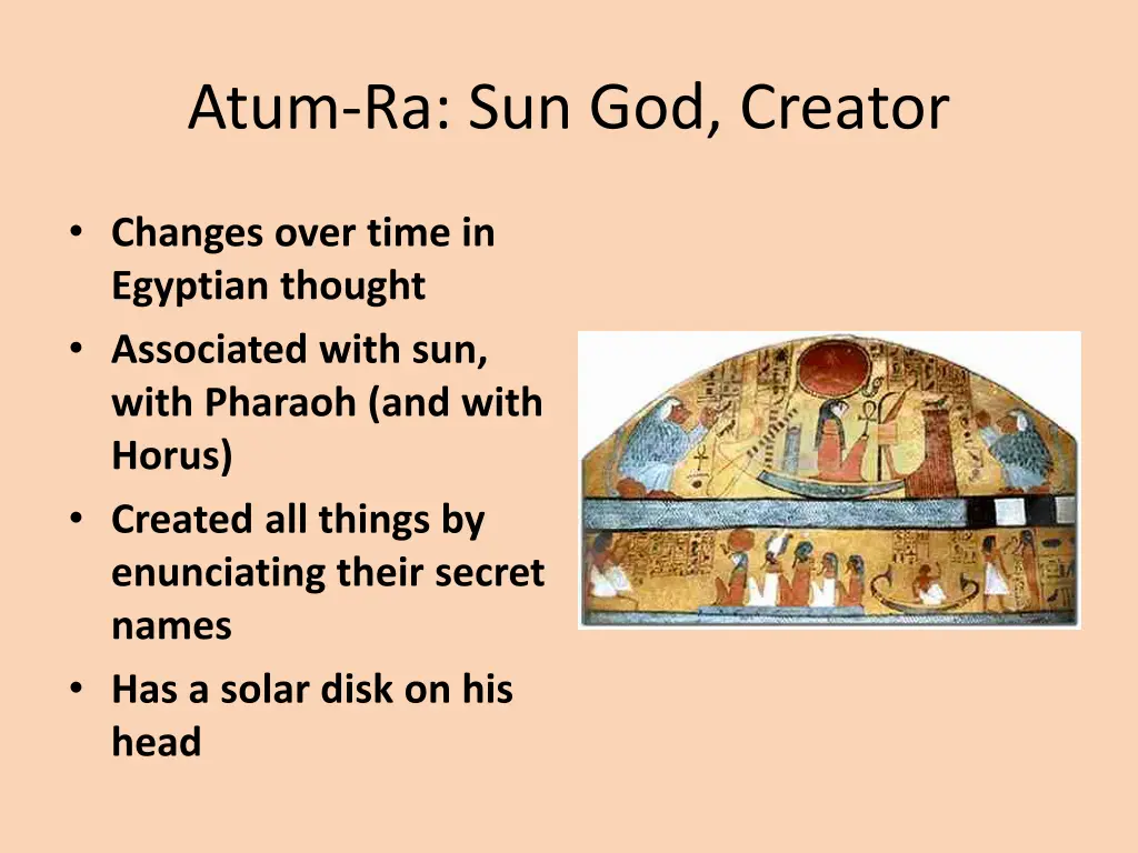 atum ra sun god creator