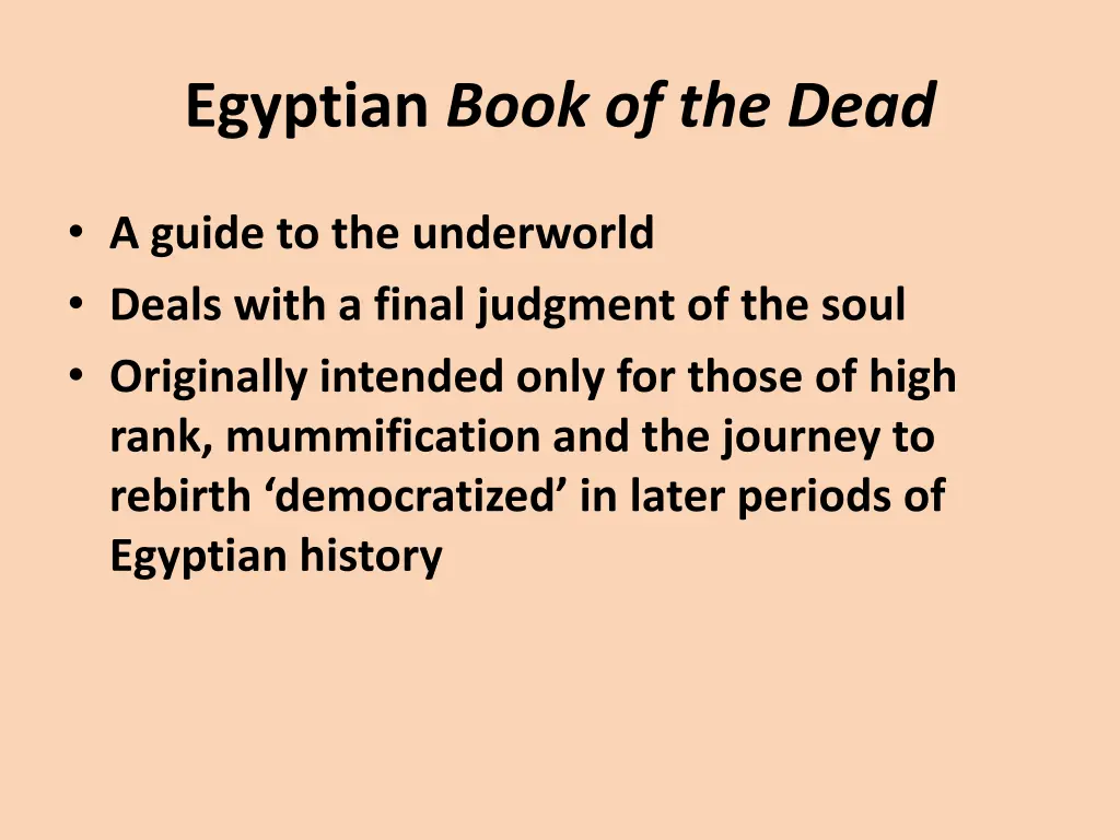 egyptian book of the dead