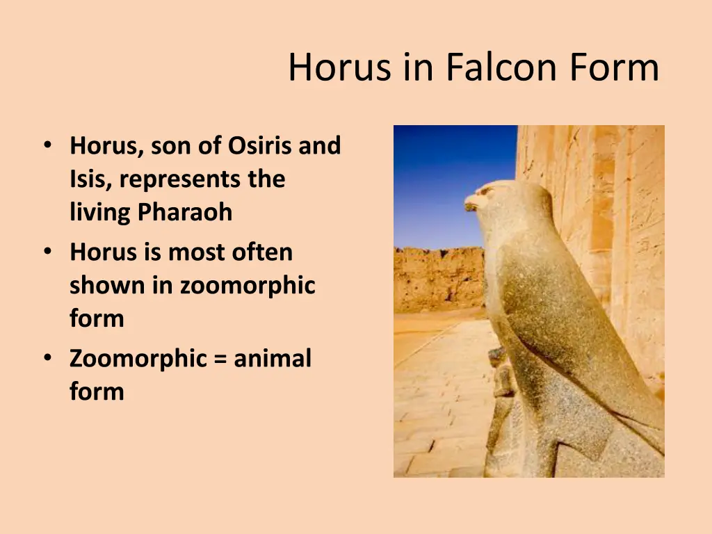 horus in falcon form