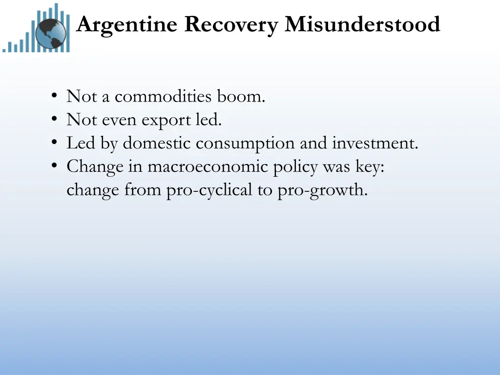 argentine recovery misunderstood