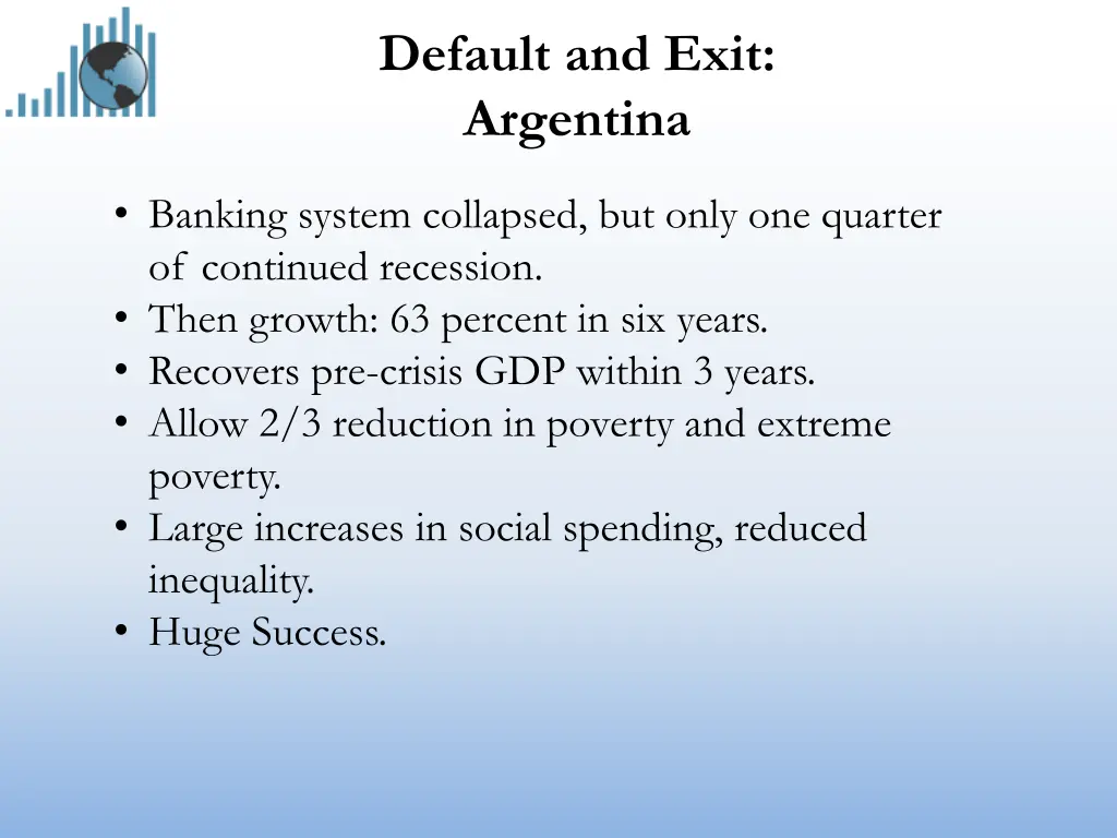 default and exit argentina