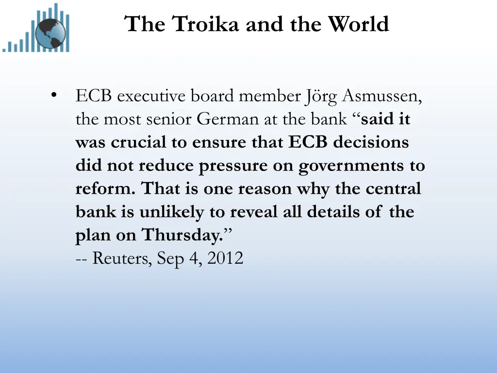 the troika and the world 2