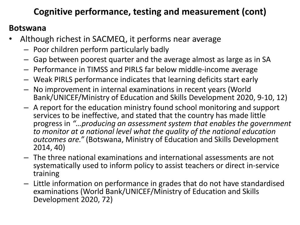 cognitive performance testing and measurement cont 1