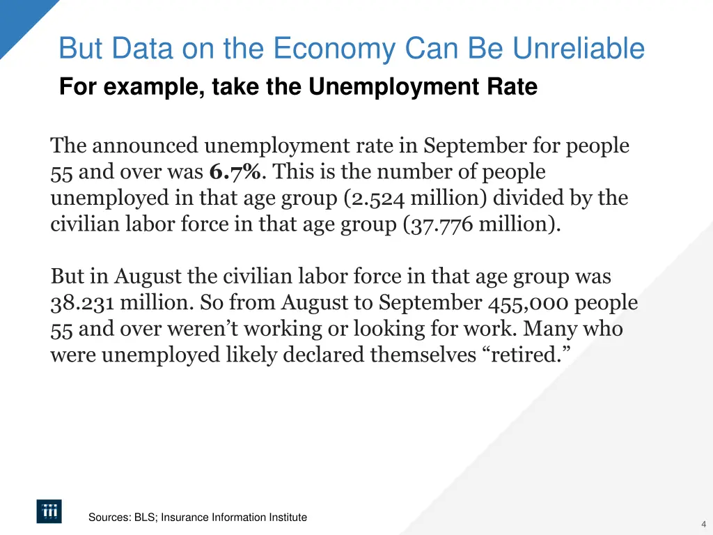 but data on the economy can be unreliable 1