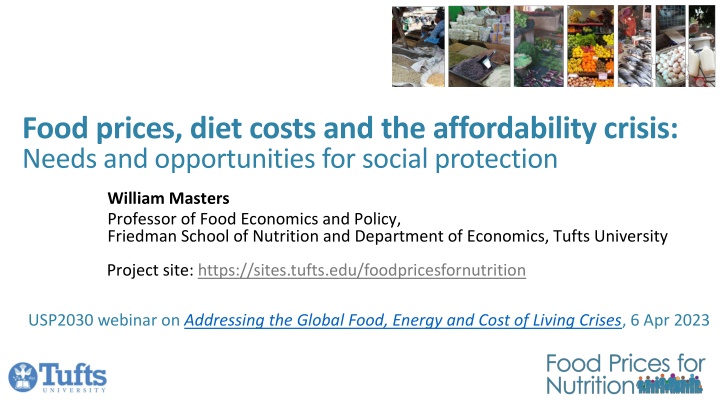 food prices diet costs and the affordability