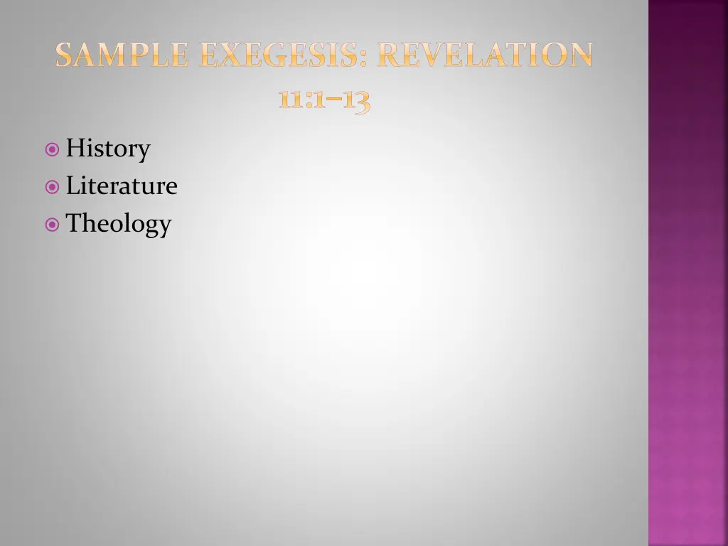 sample exegesis revelation 11 1 13