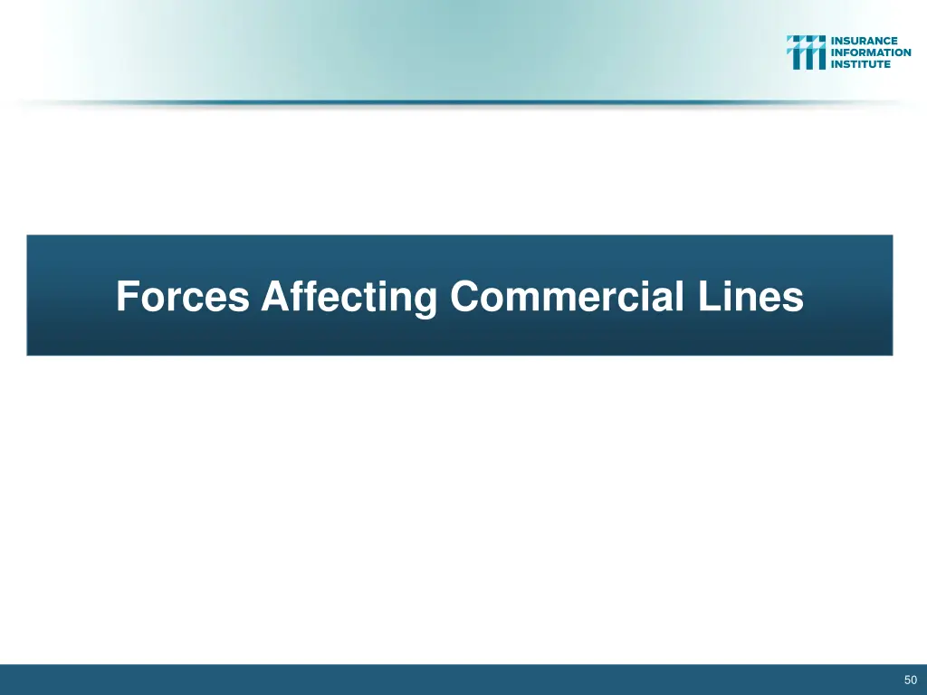 forces affecting commercial lines