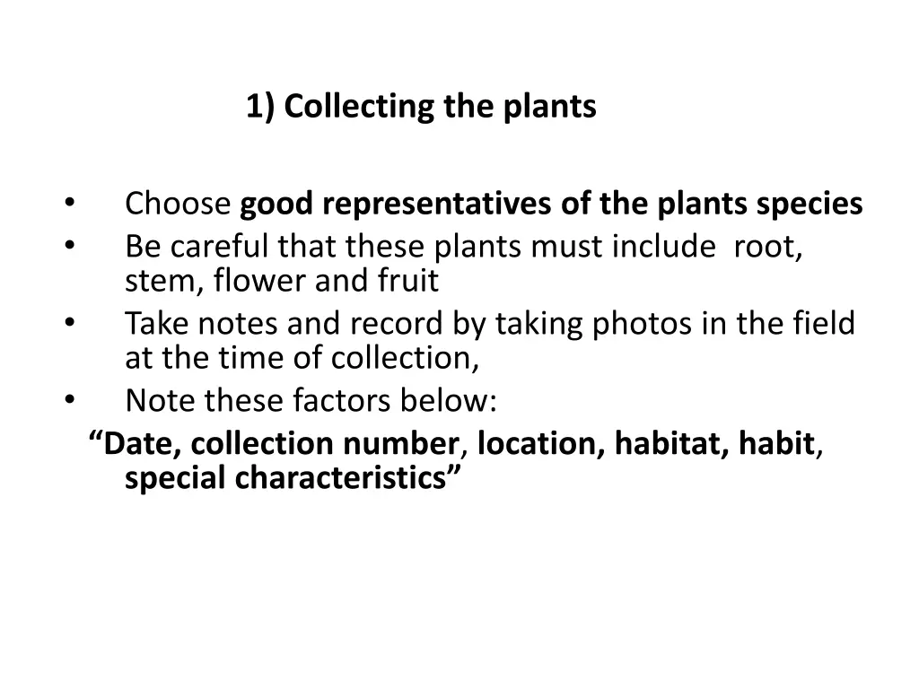 1 collecting the plants 1