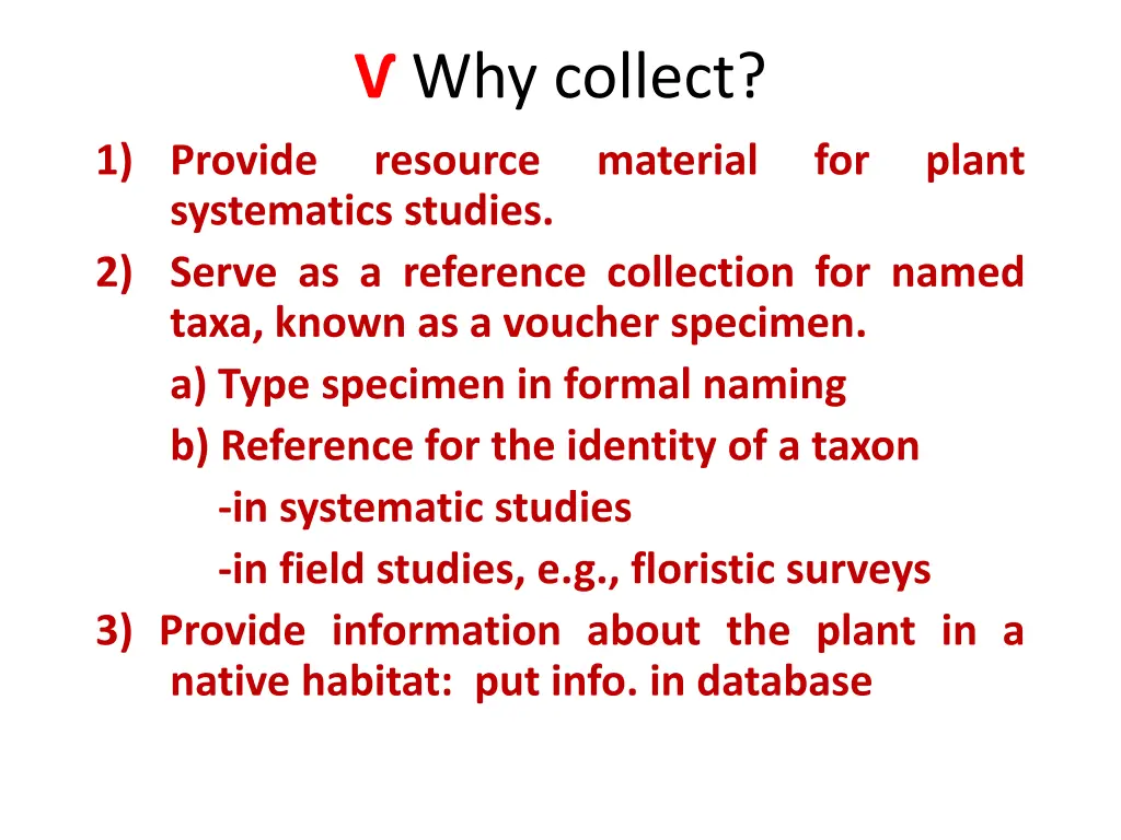 why collect