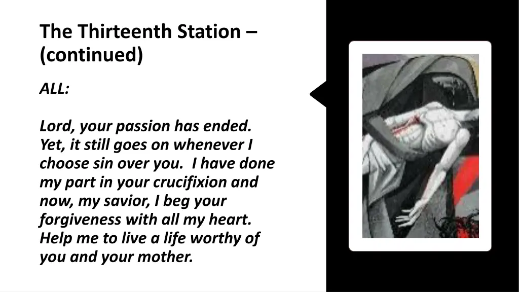 the thirteenth station continued