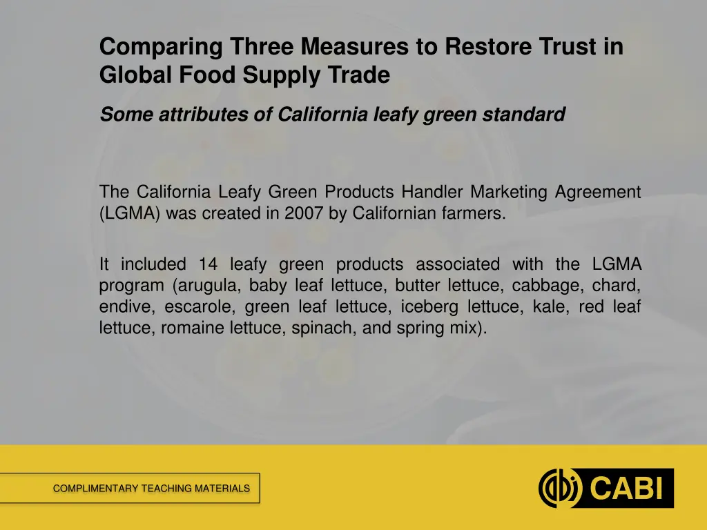 comparing three measures to restore trust