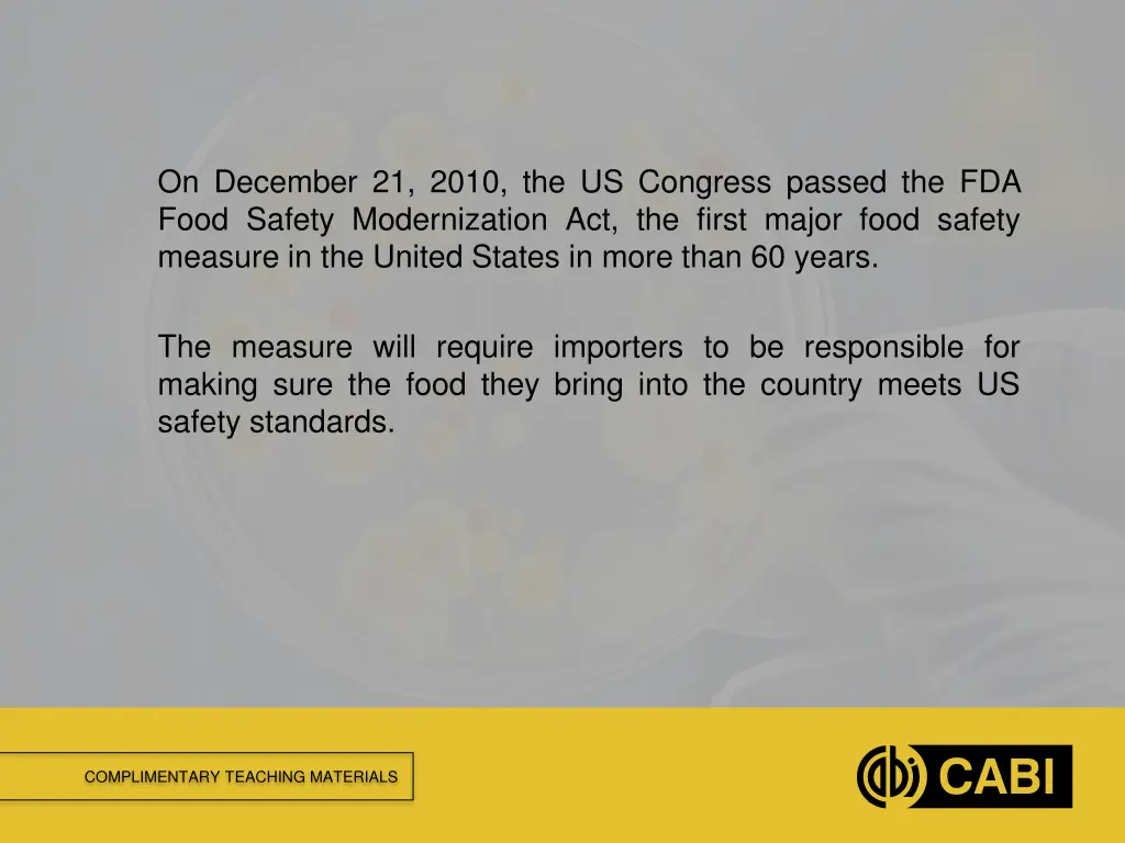 on december 21 2010 the us congress passed