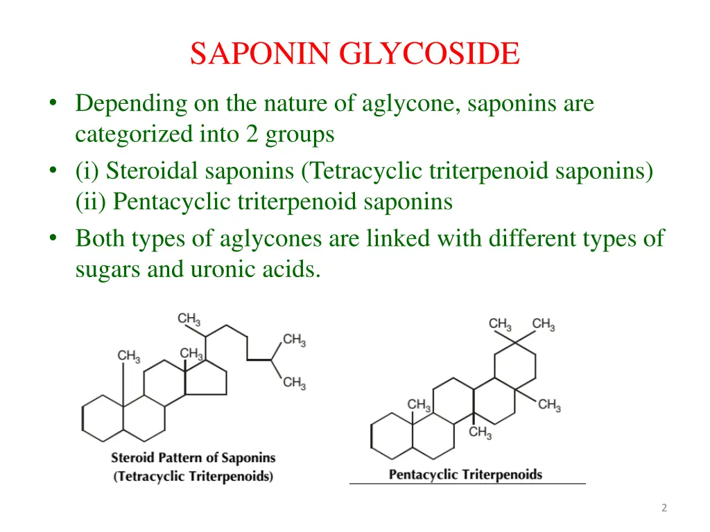 saponin glycoside 1