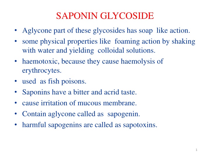 saponin glycoside