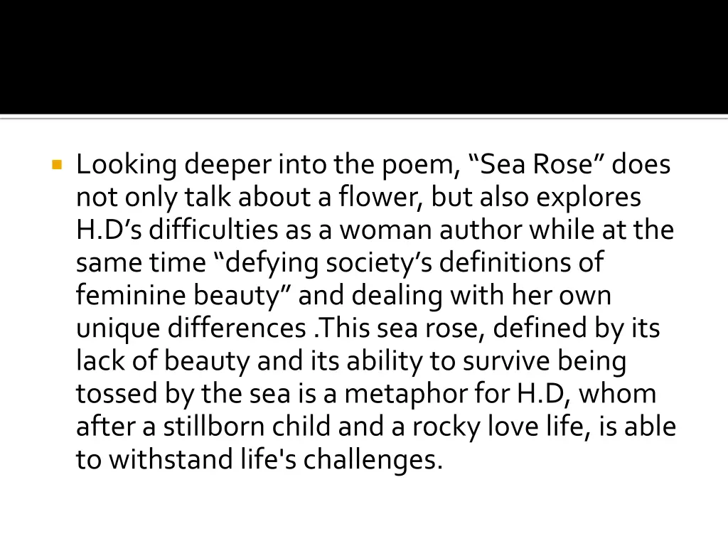 looking deeper into the poem sea rose does