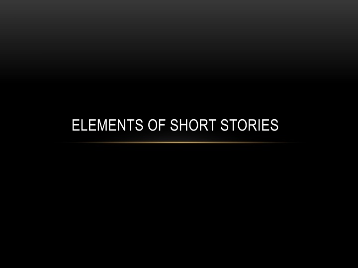 elements of short stories